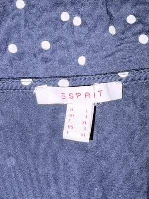 Esprit large Maternity & Nursing Navy Blue Polka Dot Midi Dress thumbnail 7