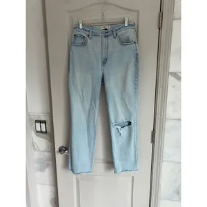 Abercrombie & Fitch Curve Love Ankle‎ Straight Ultra High Rise Jeans Light 29/8 thumbnail 10
