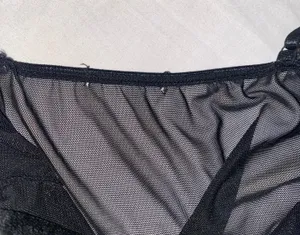 black mesh bustier mini dress thumbnail 3