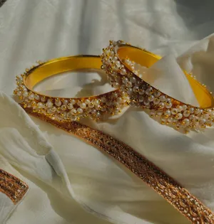 Bangle Bracelets (2.4 Size) Gold thumbnail 3
