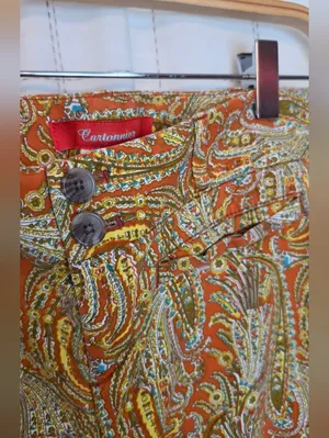 Anthropologie Cartonnier “Persimmon Paisley Crops” thumbnail 8