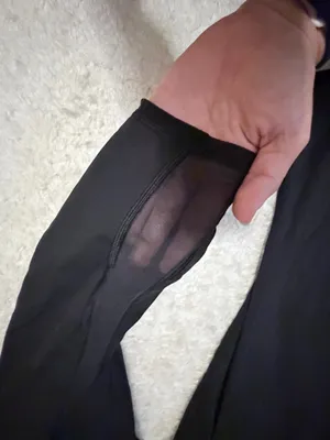 lululemon athletica black train times crop leggings size 10 thumbnail 6