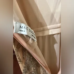 New Mac Duggal Pink V-Neck Sequin Embellished Gown Style 6015 – Apricot – Size 6 thumbnail 9