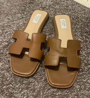 Steve Madden Cognac Leather Sandals thumbnail 1