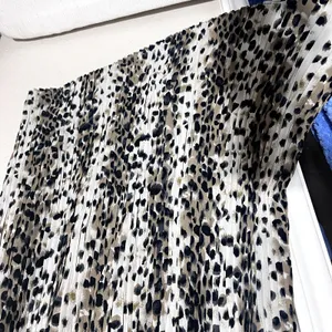 Lord & Taylor Vintage Leopard Print Skirt Long‎ Midi pleated USA sz 10 thumbnail 3