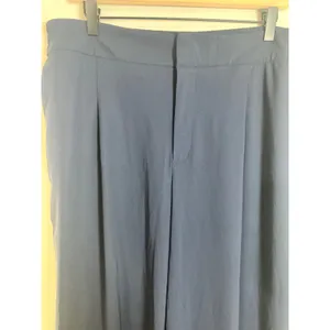Athleta Pinnacle High Rise Trouser Navy‎ Blue Wide Leg Pleated Pants 16 472041 thumbnail 6