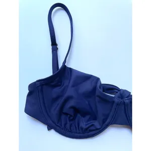 Quince Demi Bikini Swim Top Underwire Navy Blue Size XS NEW thumbnail 3