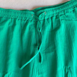 Women's Green Pull On Drawstring Elastic Waist Pants Size XL #260640 thumbnail 2