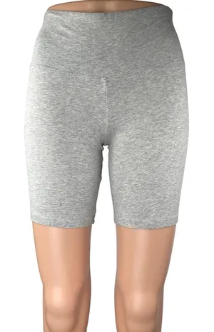 Aritzia TNA Women's Gray Heather Yoga Workout Gym Athletic Biker Shorts Size S thumbnail 1