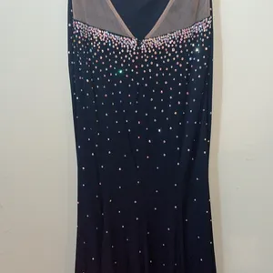 Womens Jovani Cocktail Dress Black Open Back thumbnail 10