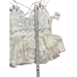 NWT Free‎ People Adella Lace Cami women's sz S white thumbnail 13