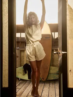 Free People Throw and Onsie Shortsie cream size medium thumbnail 14