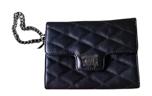 Juicy Couture Black Liquorice Brighter Than A Diamond Flap Wristlet Wallet‎ NWT thumbnail 1