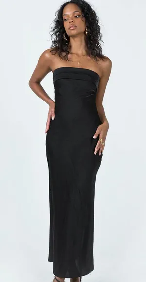 Princess Polly Black Dress thumbnail 1