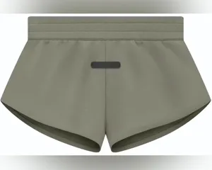 NWT Essentials x Adidas Fear of God Olive shorts fleece thumbnail 1