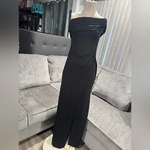 🌸AMTIOUS ruched stretch long dress ✨ Black Size L thumbnail 6