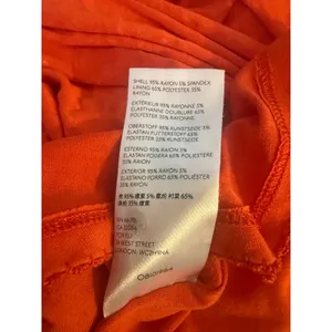 Maeve Anthropologie Medium Orange Floral Cowl Midi Jersey Dress boho cottage re thumbnail 6