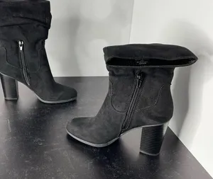STYLE & CO Women’s Saraa Slouch Mid-Shaft Boots Black Microfiber Sz 5 thumbnail 4