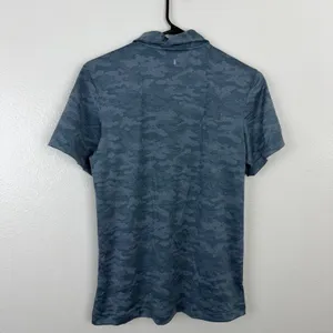 Nobull Polo Womens Medium Blue Camo Short Sleeve Athletic Golf Shirt NWT thumbnail 7