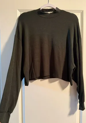 Lush Cropped Mockneck Sweater thumbnail 1