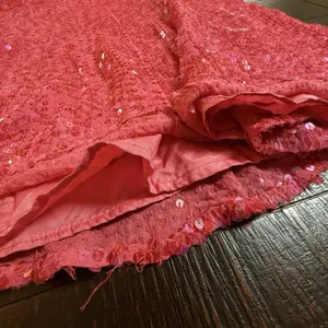 Jovani VTG Y2K Sequin Gown‎ Silk Mermaid Maxi Pink Prom Dress Evening Formal 0 thumbnail 8