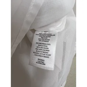 Chelsea28 XS Ivory Rib Trim Top V- Neck Flowy thumbnail 4
