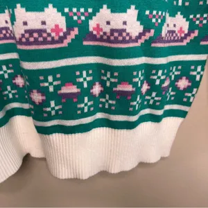 Keyboard Cat Merch‎ Graphic Novelty Print Multicolored Crew Neck Warm Sweater thumbnail 5