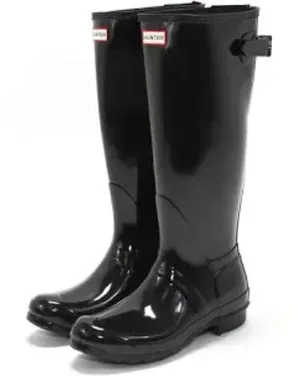 Hunter original tall black rain boots women’s size 6‎ thumbnail 1