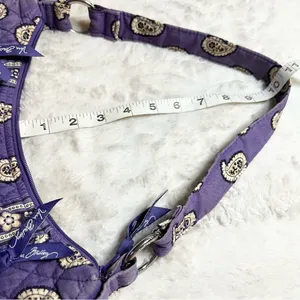 Vera Bradley Simply Violet Purple Paisley Quilted Shoulder Bag Retired Pattern thumbnail 14