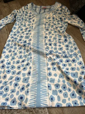 Gretchen Scott Wildcat Light Dress In Blue size S‎ thumbnail 9