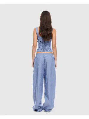 LIONESS Cobain Corset Top in Navy Stripe XSmall New Womens Sleeveless Tank thumbnail 14