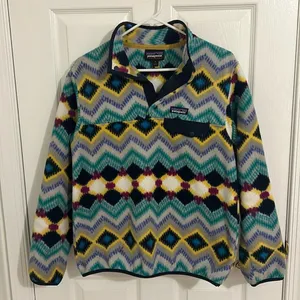 Patagonia Pullover Synchilla Snap T Blue Timber Twist Fleece Pullover Size Small thumbnail 1