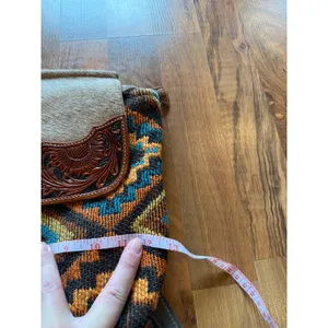 Myra Bag Backpack purse Women Small‎ Multicolor Hand Tooled Cowhide Leather west thumbnail 6