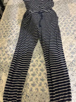 Aerie blue and white jumpsuit thumbnail 4