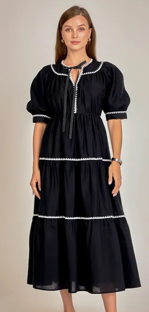 English Factory Elle embroidery midi dress - brand new with tags thumbnail 1
