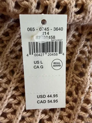 aerie Open-Weave Crewneck Sweater in Tan thumbnail 6