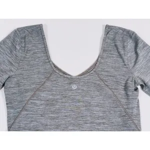 Lululemon Align Long Sleeve Shirt Size 8 Heathered Gray Athletic Yoga Workout thumbnail 6