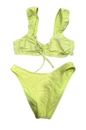 Wild Fable‎ Light Yellow Bikini Set - Bottom (S) & Bralette Top (M) thumbnail 1