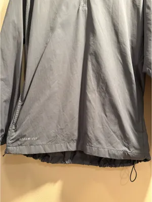 Nike Men's Gray and Navy quarter zip windbreaker Mens size Small thumbnail 5