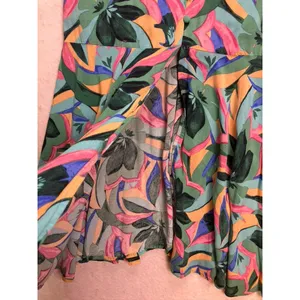 Hello Molly Maxi Dress Womens 6 Multicolor‎ Floral Button Front Summer Boho thumbnail 5