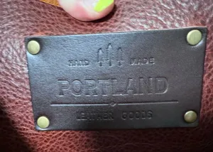Portland Leather Goods Brown Hand Made Tote Bag Purse thumbnail 4