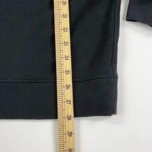 Lululemon Sweatshirt Womens Medium Black Crewneck Fleece Pullover Logo Relaxed thumbnail 4