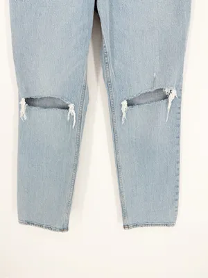 Abercrombie & Fitch 90s Straight Ultra High Rise Curve Love Jeans 30 Blue thumbnail 5