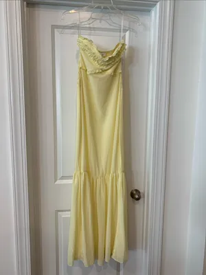 Meshki Olivette Strapless Chiffon Maxi Dress thumbnail 6
