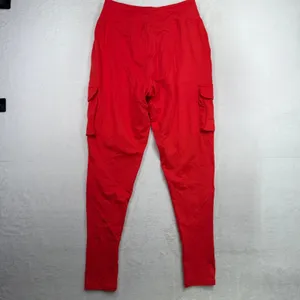Free People FP Movement S Off Road Joggers Pants Utility Slouchy Red Relaxed thumbnail 9