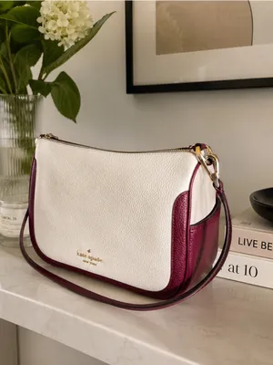 Kate Spade Pebbled Leather Crossbody Bag with Top Handle NWT thumbnail 3