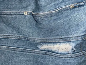 Love Tree blue denim distressed jacket thumbnail 7