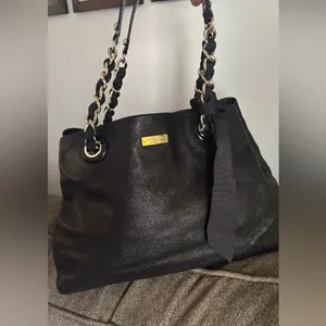 Rare🔥Authentic KATE SPADE Shimmery leather Bow Chain 3 compartments shoulder thumbnail 15