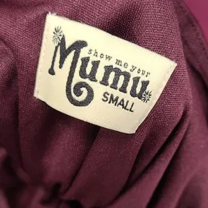Show Me Your Mumu Kendall Maxi Dress Cabernet‎ Plum V-Neck Open Back Small thumbnail 5