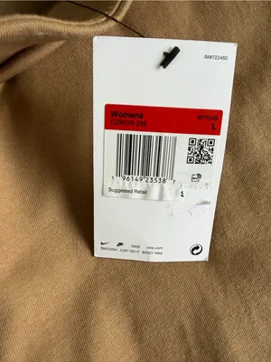 Nike Women's Tan Bike Shorts with White Swoosh thumbnail 11